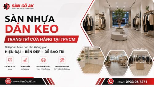 Lột Xác Cửa Hàng Tại TPHCM Với Sàn Nhựa Dán Keo: Bền Đẹp, Tiết Kiệm