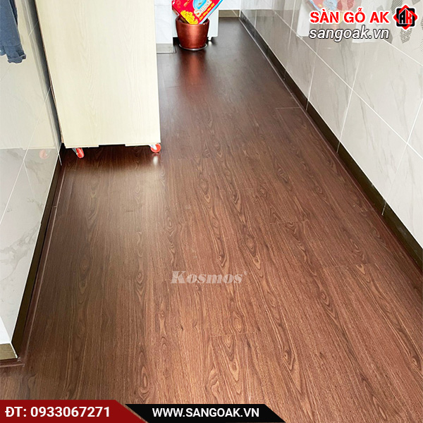 Công trình thực tế sàn nhựa hèm khóa Kosmos N1681