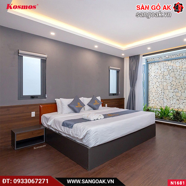 Sàn nhựa hèm khóa N1681 có khả năng chống nước tốt