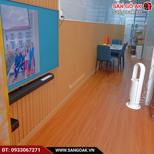 Công trình thực tế sàn nhựa hèm khóa Kosmos N1682