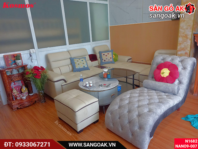 Sàn nhựa N1682 được nhiều gia chủ yêu thích lựa chọn