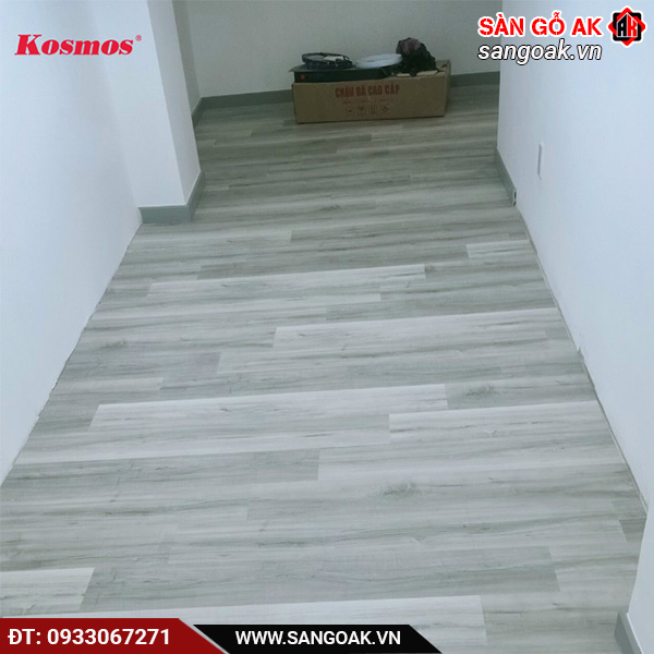 Công trình thực tế sàn nhựa hèm khóa Kosmos N1683