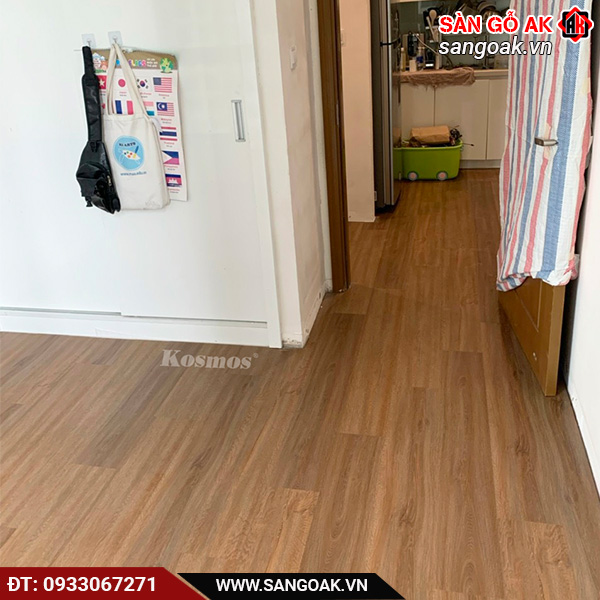 Công trình thực tế sàn nhựa hèm khóa Kosmos N1684
