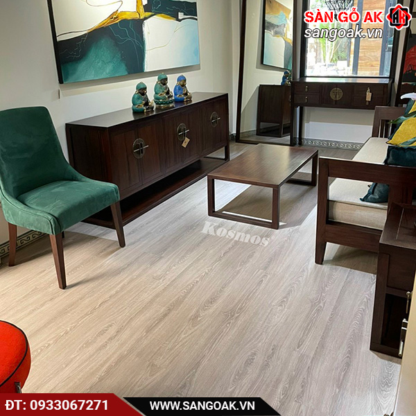 Công trình thực tế sàn nhựa hèm khóa Kosmos N1685