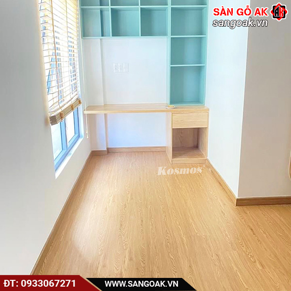 Công trình thực tế sàn nhựa hèm khóa Kosmos SPC N1688