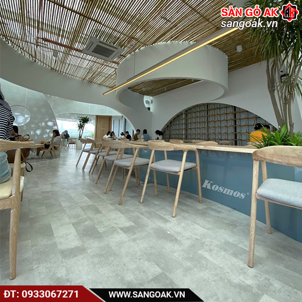 Công trình thực tế sàn nhựa hèm khóa Kosmos SPC5007