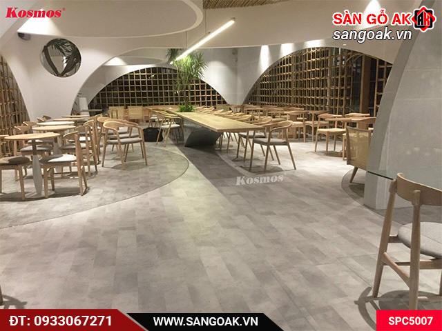 Sàn nhựa hèm khóa SPC5007 mang lại không gian sang trọng, đẳng cấp