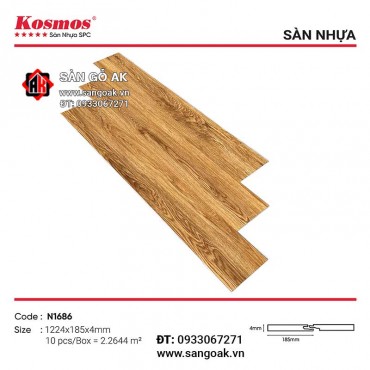 Sàn Nhựa Hèm Khóa Kosmos SPC 4mm N1686