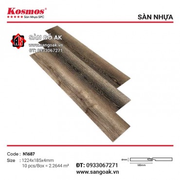Sàn Nhựa Hèm Khóa Kosmos SPC 4mm N1687