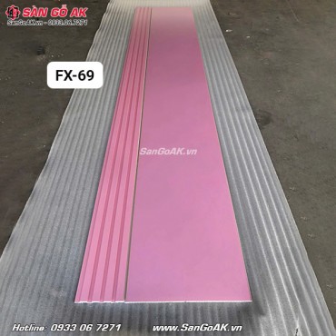 Tấm nhựa Nano ốp tường màu hồng pastel FX69