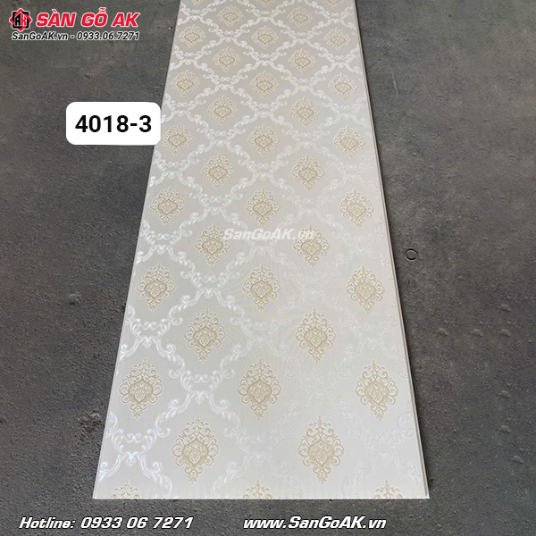 Tấm nhựa Nano 4018-3 hoa văn dùng để ốp tường, ốp trần nội thất