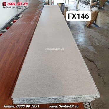 Tấm nhựa Nano ốp tường vân vải vàng kem FX146
