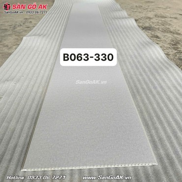 Tấm nhựa Nano ốp tường vân vải xám ghi B063