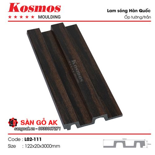 Tấm ốp lam 2 sóng cao Hàn Quốc L02-111