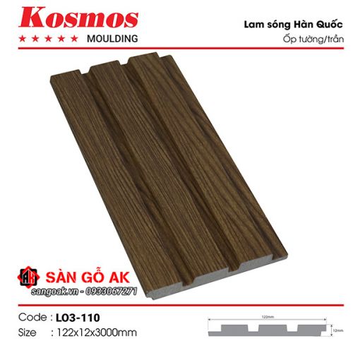 Tấm ốp lam 3 sóng Hàn Quốc L03-110