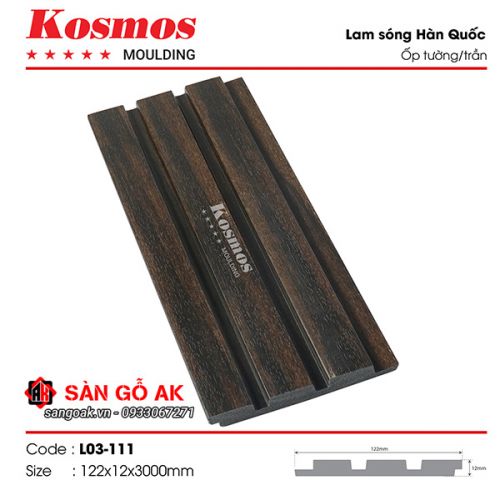 Tấm ốp lam 3 sóng Hàn Quốc L03-111