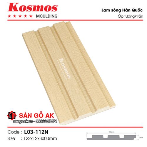 Tấm ốp lam 3 sóng Hàn Quốc L03-112N