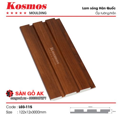 Tấm ốp lam 3 sóng Hàn Quốc L03-115