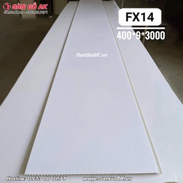 Tấm nhựa Nano ốp tường vân giấy trắng FX14
