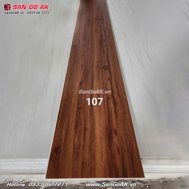 Tấm nhựa Nano ốp tường vân gỗ nâu 107