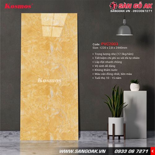 Tấm PVC vân đá Kosmos 2.8mm PVC2003