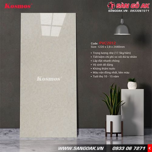 Tấm PVC vân đá Kosmos 2.8mm PVC2012