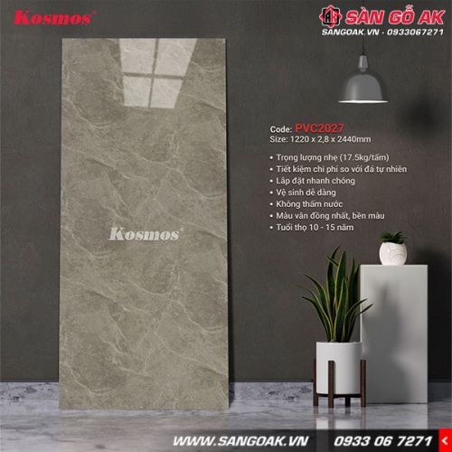 Tấm PVC vân đá Kosmos 2.8mm PVC2027