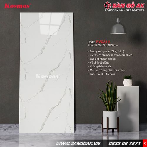 Tấm PVC vân đá Kosmos 3mm PVC314