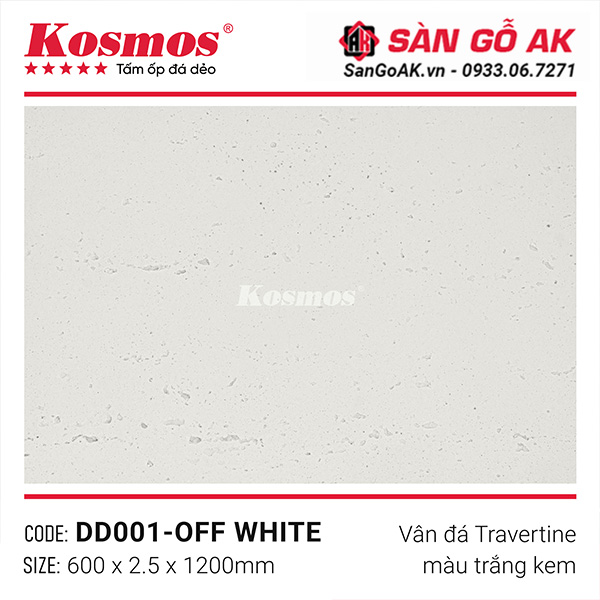Tấm đá dẻo Travertine trắng kem có trọng lượng nhẹ và có thể uốn cong