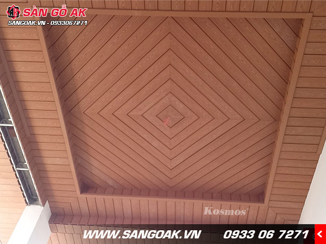 Sáng tạo với gỗ nhựa Kosmos cho trần nhà trở nên ấn tượng và độc đáo hơn
