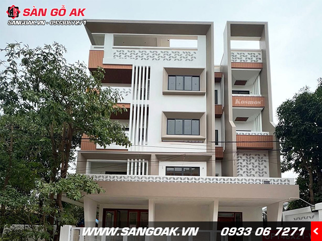 Sử dụng gỗ nhựa Kosmos trang trí cho không gian ngoại thất ngôi nhà trở nên ấn tượng hơn