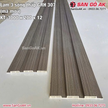 Tấm ốp lam 3 sóng giá rẻ GRH-307 màu xám
