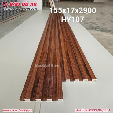 Tấm ốp lam 4 sóng cao giá rẻ HY107 vân gỗ nâu vàng