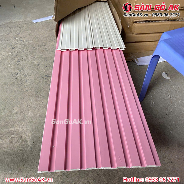 Lam sóng nhựa đơn sắc màu hồng pastel lãng mạn