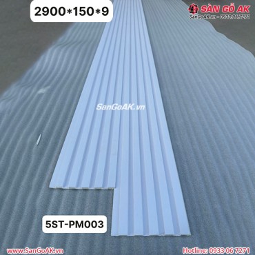 Tấm ốp nhựa lam 5 sóng thấp PM003 màu trắng