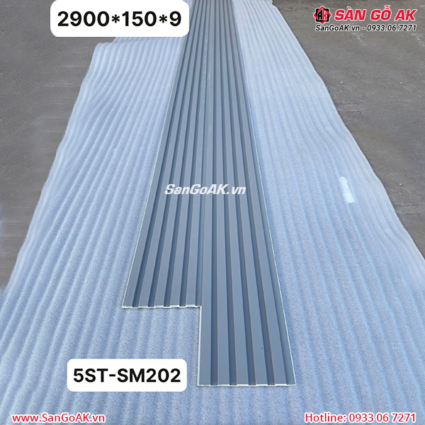 Tấm ốp lam 5 sóng thấp SM202 màu xám trơn