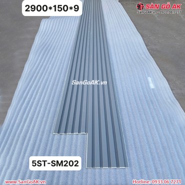 Tấm ốp nhựa lam 5 sóng thấp SM202 màu xám