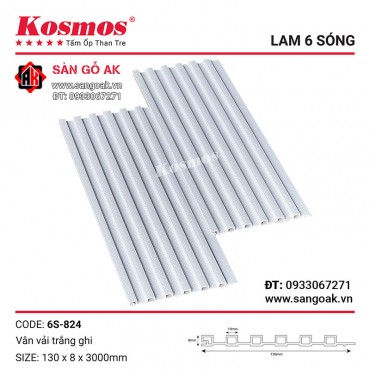 Lam sóng than tre vân gỗ Kosmos 6S-824