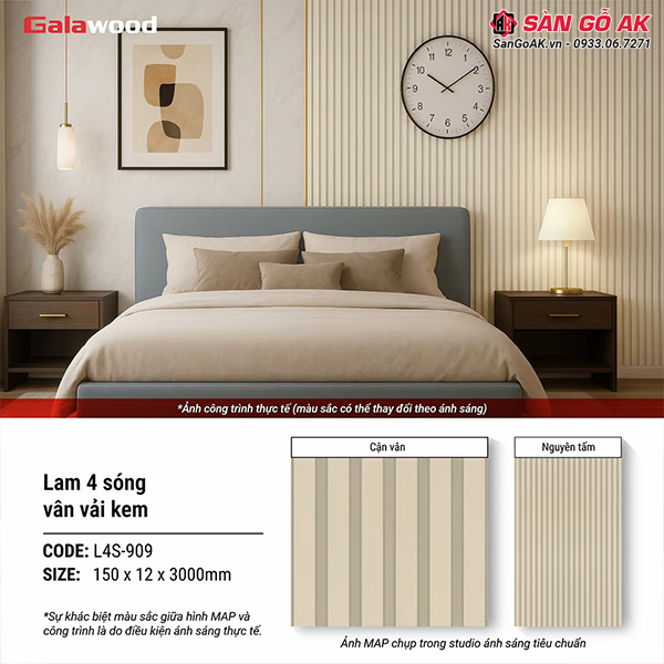 Sử dụng đúng cách sẽ giúp lam sóng Galawood L4S-909 luôn bền đẹp