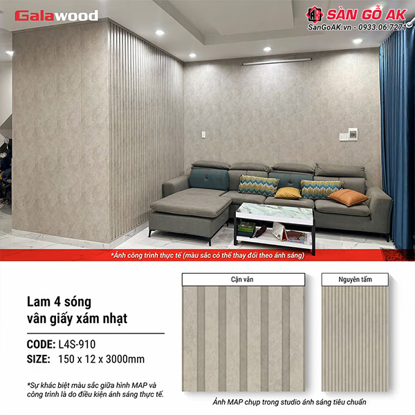 Sử dụng đúng cách sẽ giúp lam sóng Galawood L4S-910 luôn bền đẹp