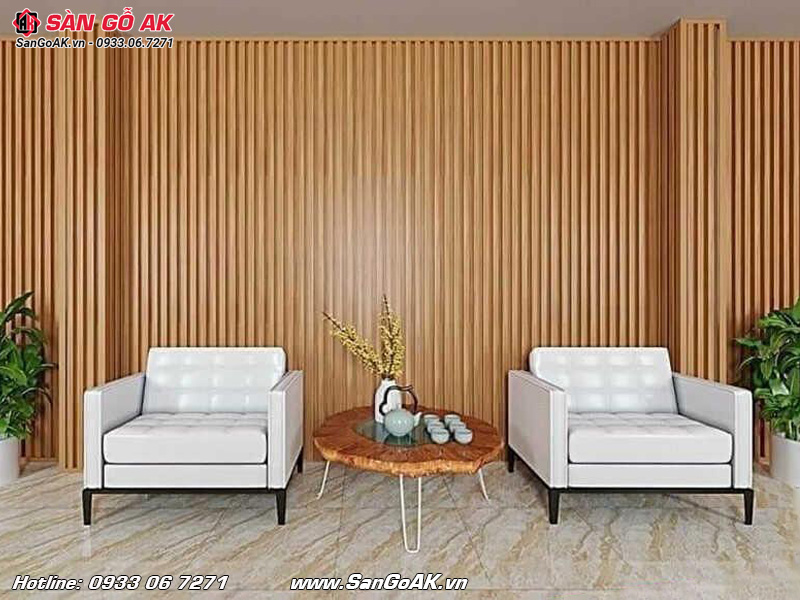  Lam sóng nhựa Galawood là vật liệu dùng để ốp tường, ốp trần trong trang trí nội thất
