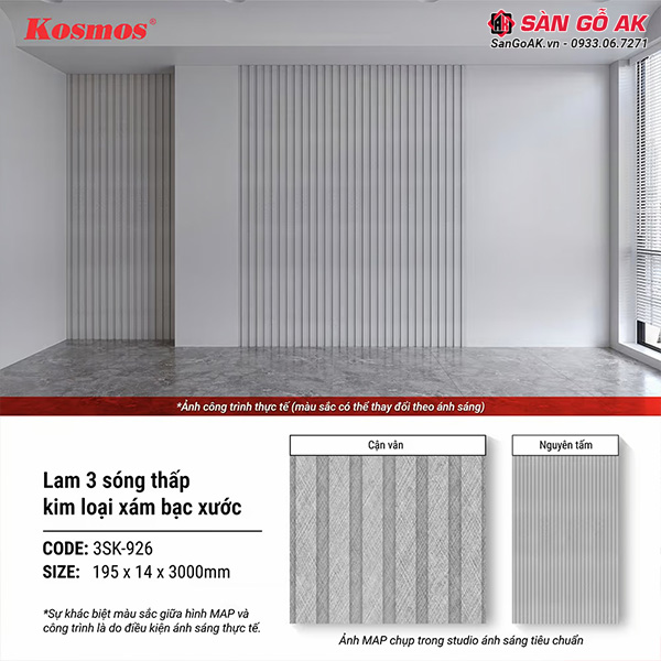 Lam sóng 3SK-926 có nhiều ưu điểm vượt trội trong trang trí nội thất
