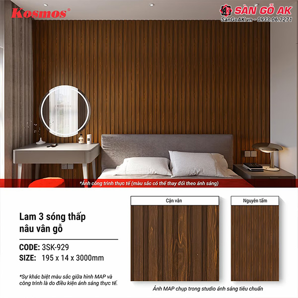 Lam sóng 3SK-929 có nhiều ưu điểm vượt trội trong trang trí nội thất