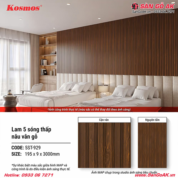 Lam 5 sóng Kosmos có nhiều ưu điểm vượt trội trong trang trí nội thất