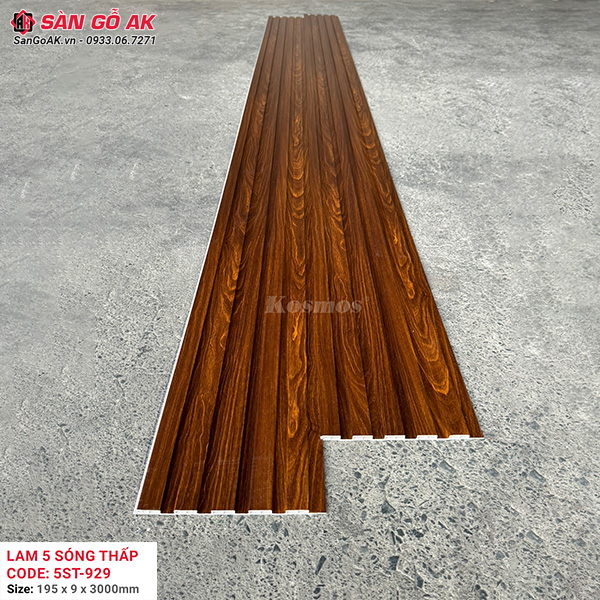 Lam sóng 5ST-929 vân gỗ nâu đang rất được ưu chuộng