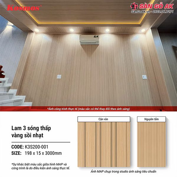 Sử dụng đúng cách sẽ giúp lam sóng Kosmos K3S200-001 luôn bền đẹp