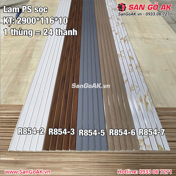 Lam sóng PS sọc có nhiều mẫu mã để lựa chọn