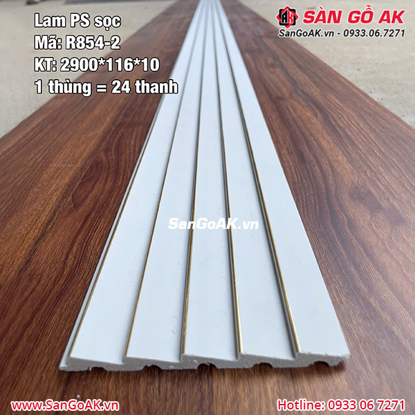 Lam sóng PS sọc màu trắng sang trọng, vừa đẹp vừa bền