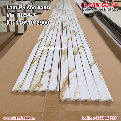Tấm ốp lam sóng PS sọc R854-7 vân đá