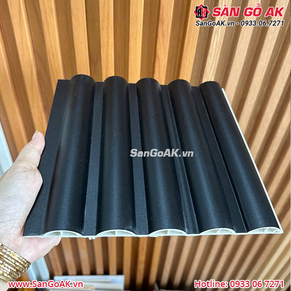 Lam sóng tròn màu đen có trọng lượng nhẹ, dễ thi công